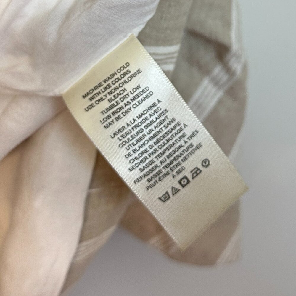 Free People Beige and White Striped Linen Blazer - Picture 8 of 10